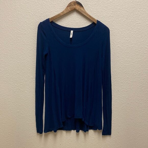 Free People Ribbed Long Sleeve Top XS - Picture 1 of 5